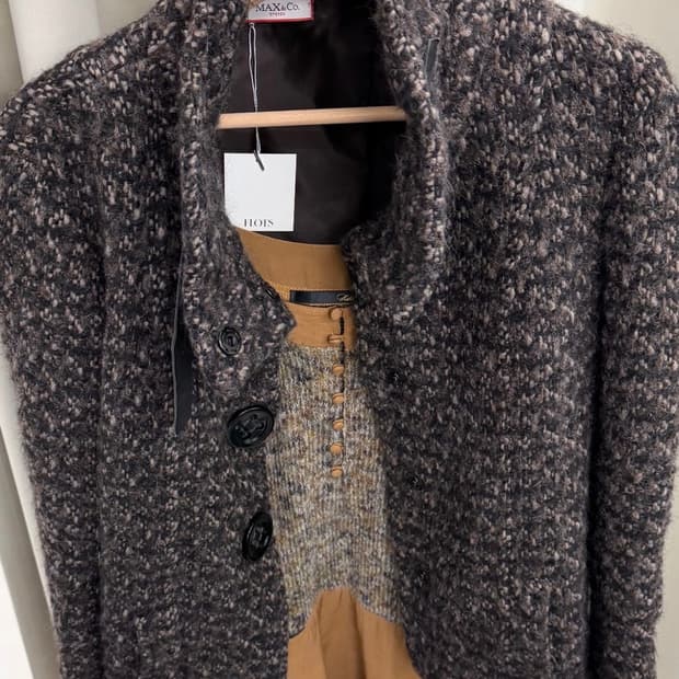 막스마라 모헤어 알파카 울자켓