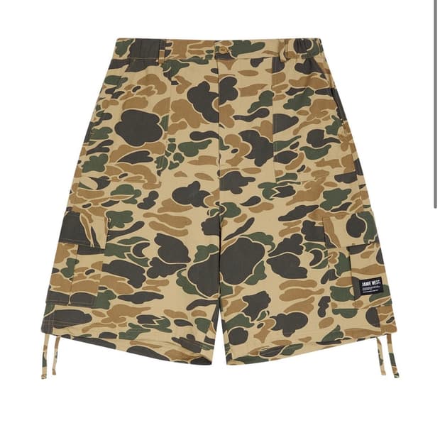 제이미웨스트 카모 카고 반바지 XL 