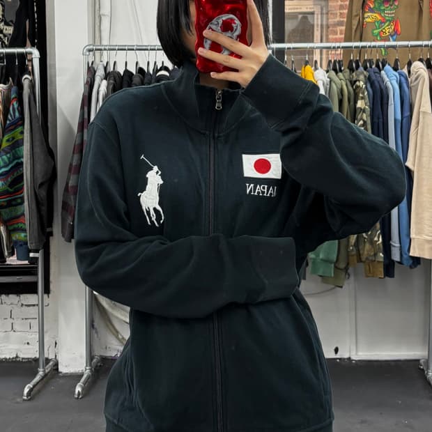 폴로 랄프로렌 빅포니 일본 플래그 집업