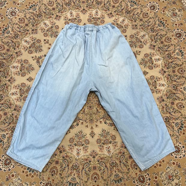 오디너리 핏츠 와이드 데님 벌룬 팬츠 바지