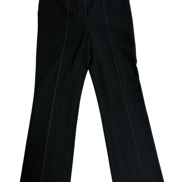 랑방 스티치 세미 부츠컷 슬랙스 