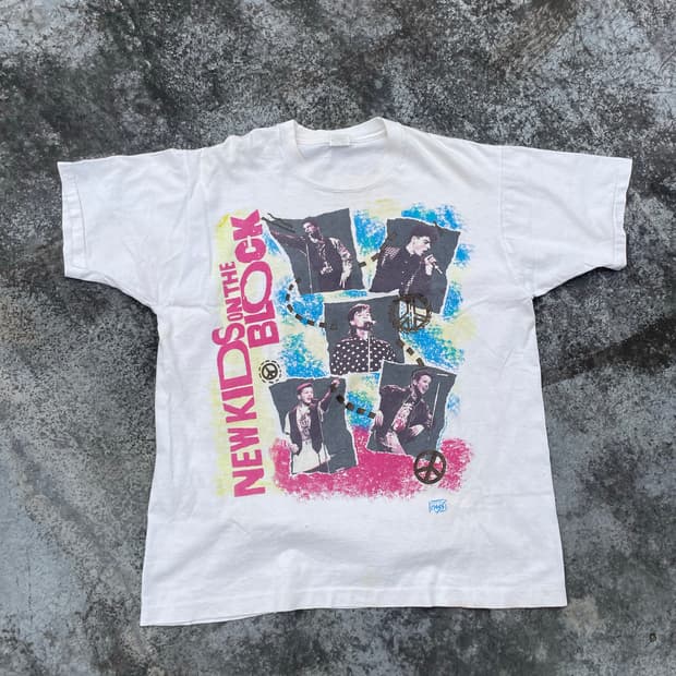 80s 뉴 키즈 온 더 블락 1989 투어 티