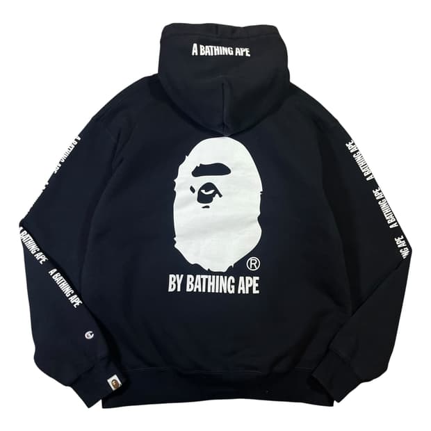 베이프 x 챔피온 빅로고 후드티