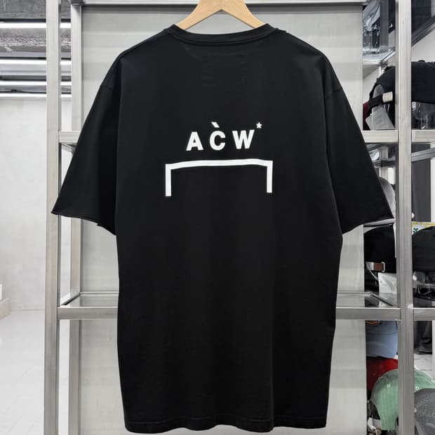 A cold wall 베이직 그래픽 블랙 티셔츠