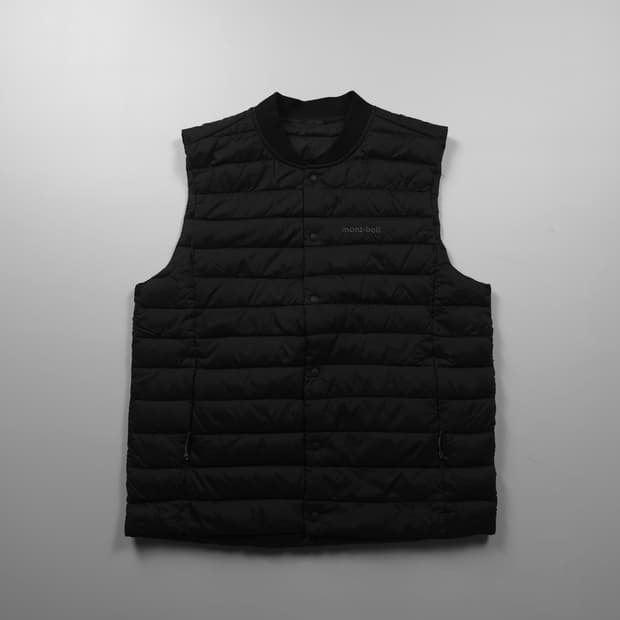 몽벨 경량 다운 베스트 블랙 (105)