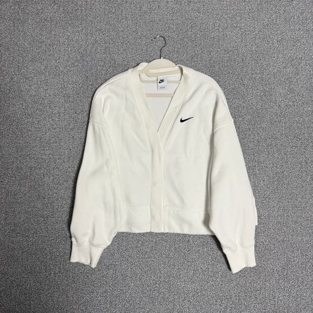 나이키 스우시 가디건 화이트 우먼스 L