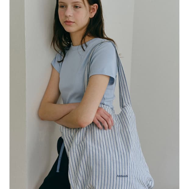 앤니즈 스트라이프 토트백