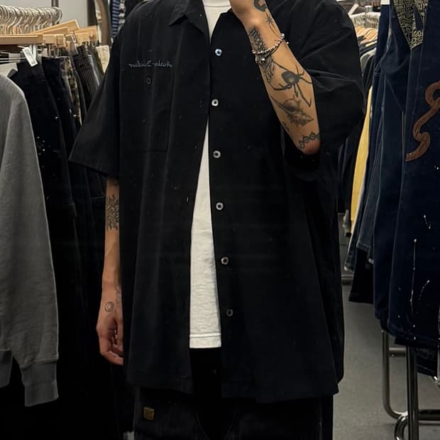 2XL) 할리데이비슨 빈티지 네바다 자수 반팔 셔츠