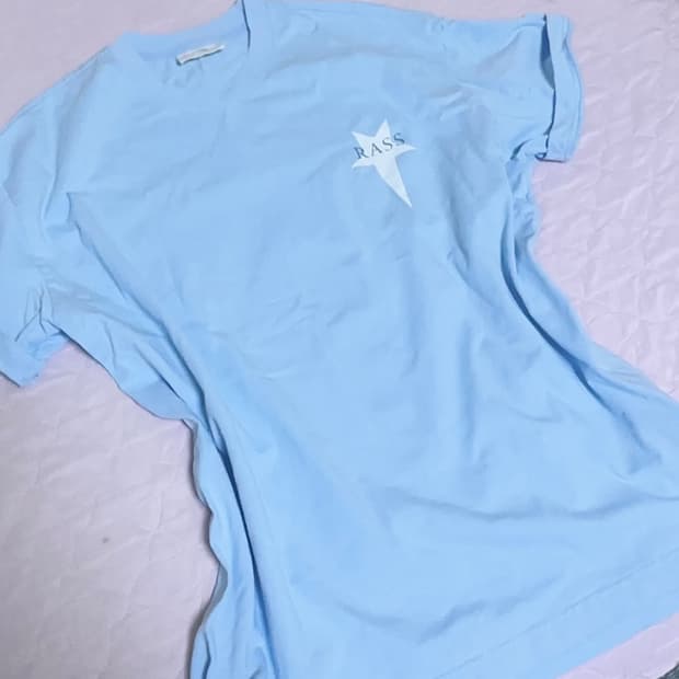 연하늘 시나모롤깔 흰하 핀터깔 반팔 T 이코핑세진리솜빈티지 히메갸루