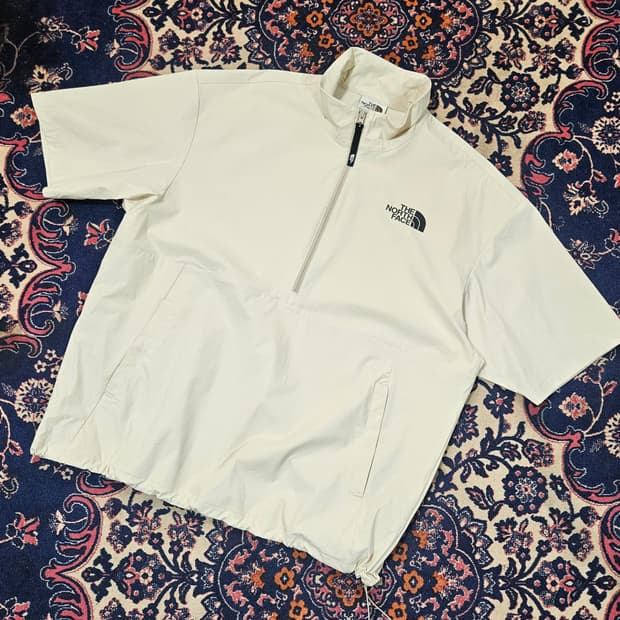 노스페이스 아이스 나일론 런 하프집업 L size