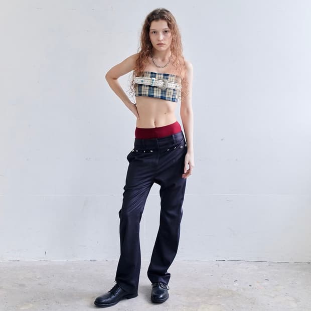 데어드 Dared 4 BUTTON SEMI FLARED PANTS