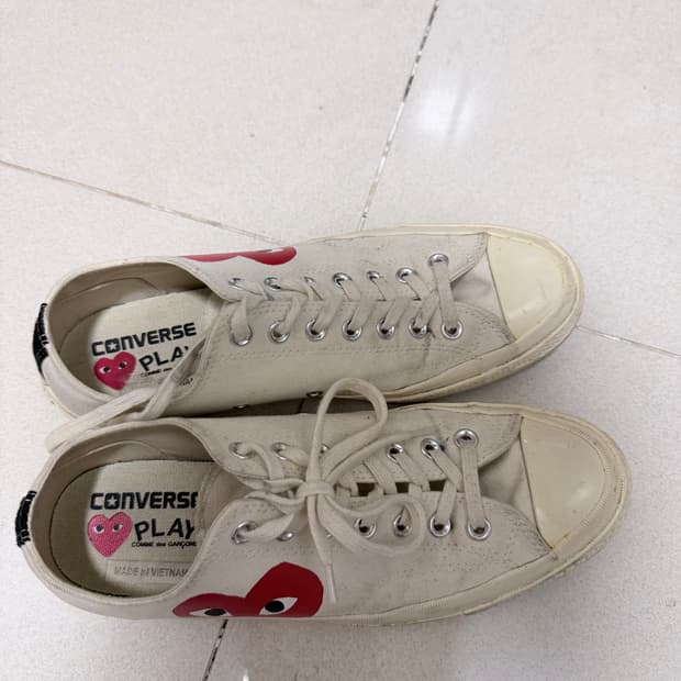 Us9) 꼼데 컨버스 화이트