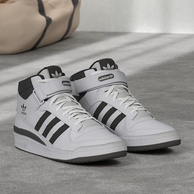 [285] 새상품 / 아디다스 포럼 미드 화이트 블랙