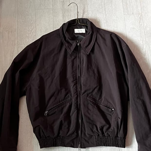 남성 브라운나일론블루종점퍼