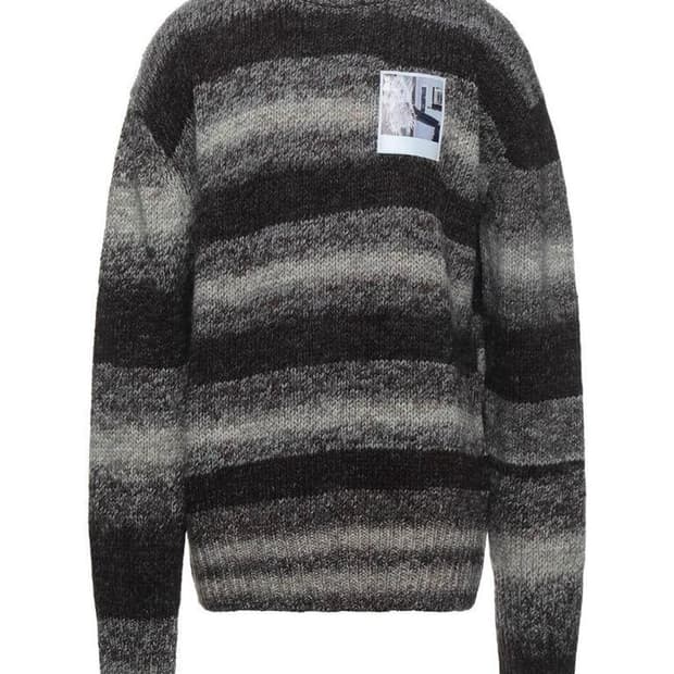 라프시몬스 폴라로이드 스트라이프 니트