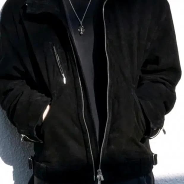 [3] 폴리테루 스웨이드 자켓 블랙