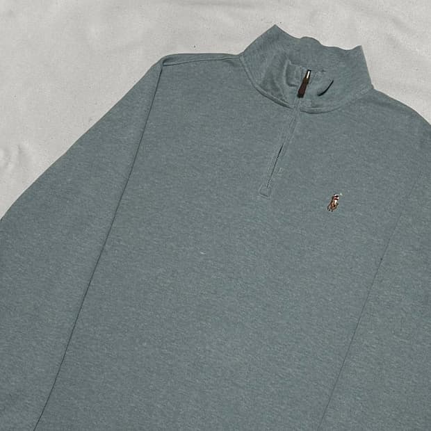 S 폴로랄프로렌 에스테이트 리브 하프집업 니트