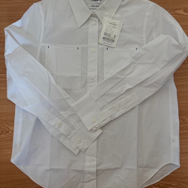 구호플러스 Essential Big Pocket Shirts White