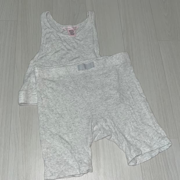 빅토리아 시크릿 파자마세트 탱크탑 드로즈 보이쇼츠 모달 스판