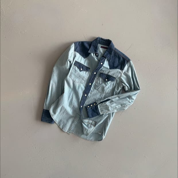 블루블루재팬 웨스턴 데님 셔츠 