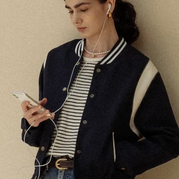 틸아이다이 베이스볼 레더 자켓 바시티 지켓