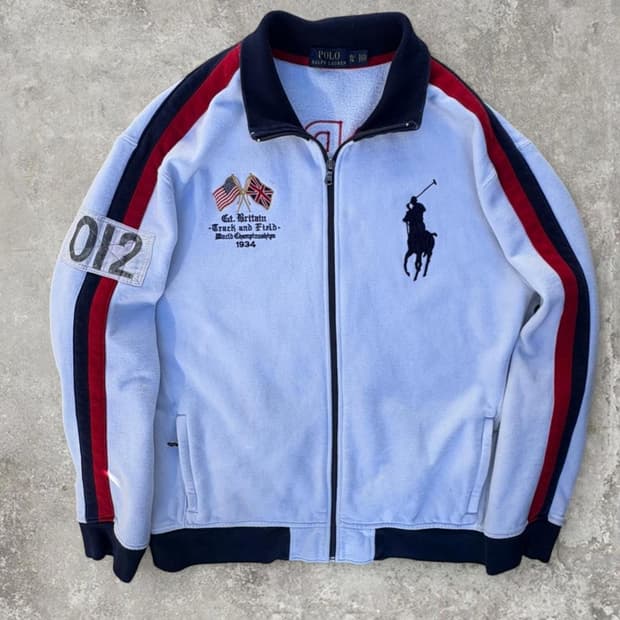 폴로 랄프로렌 GBR 트랙 앤 필드 챔피언십 집업 져지
