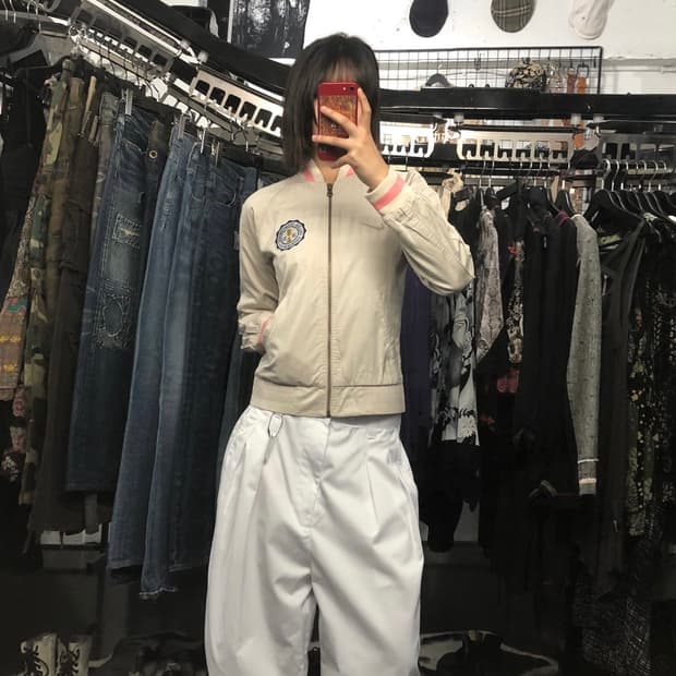 나이키 패치 포인트 봄버 자켓