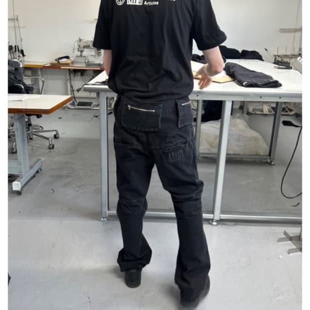 플라스틱프로덕트 백 포켓 데님 men S