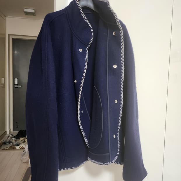 3man blacket jacket navy L