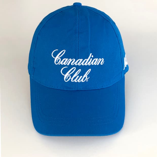 미국 빈티지 Canadian Club 블루 레터링 볼캡 모자