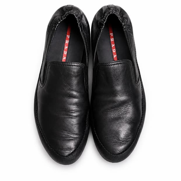 Prada sports Leater Slip-on loafer Uk6.5