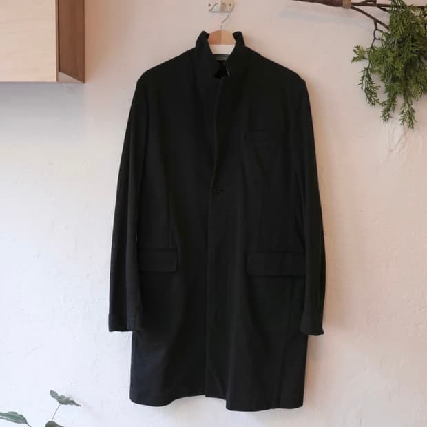 헬무트랭 코튼 싱글 코트