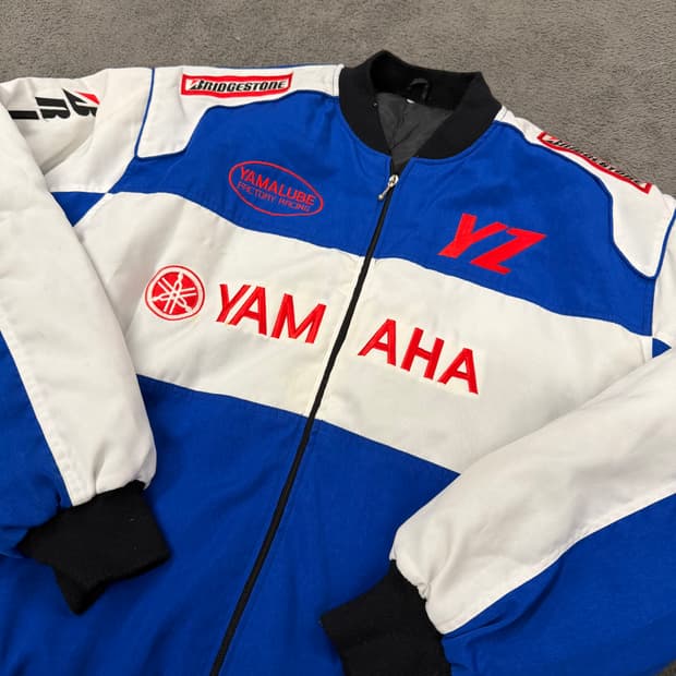 [ XL ] 야마하 빈티지 모터사이클 레이싱 봄버 자켓
