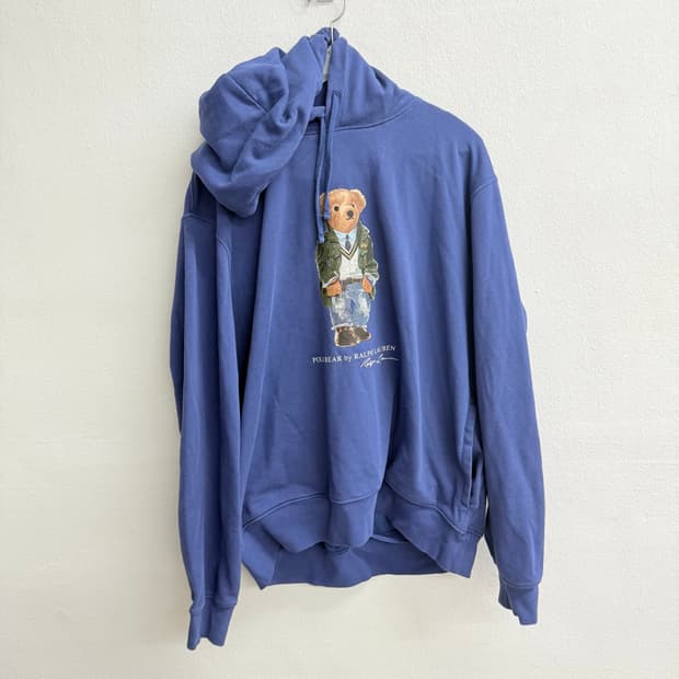 폴로 랄프로렌 신형qr 폴로베어 후드티 네이비 L