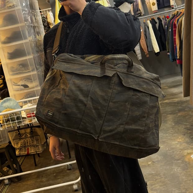 PORTER 포터 70주년 보스턴백 타이거카모