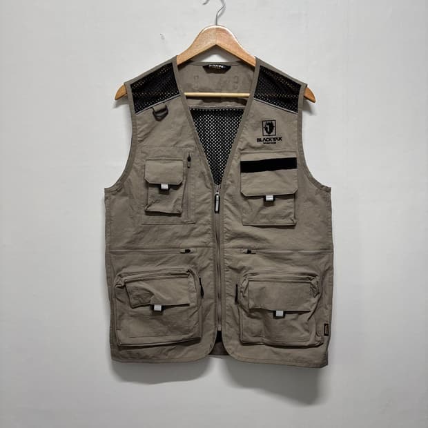블랙야크 워크웨어 베이지 조끼