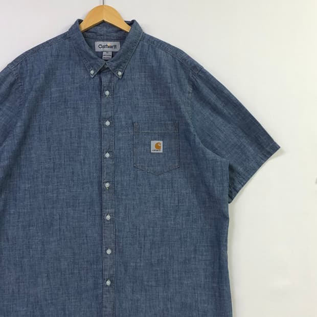 XL 칼하트 샴브레이 데님 셔츠