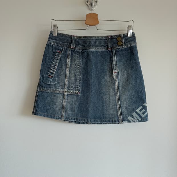 Pre owned 데님 숏 스커트