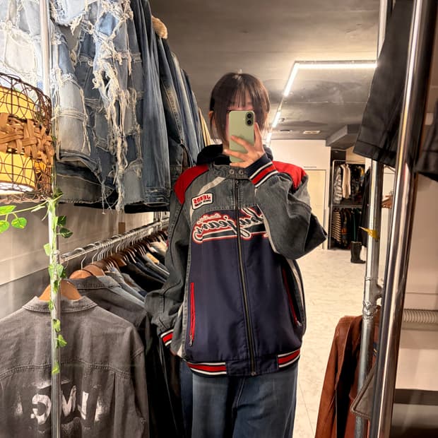 (정품/XXL)FUBU 레이싱 데님 자켓 a1