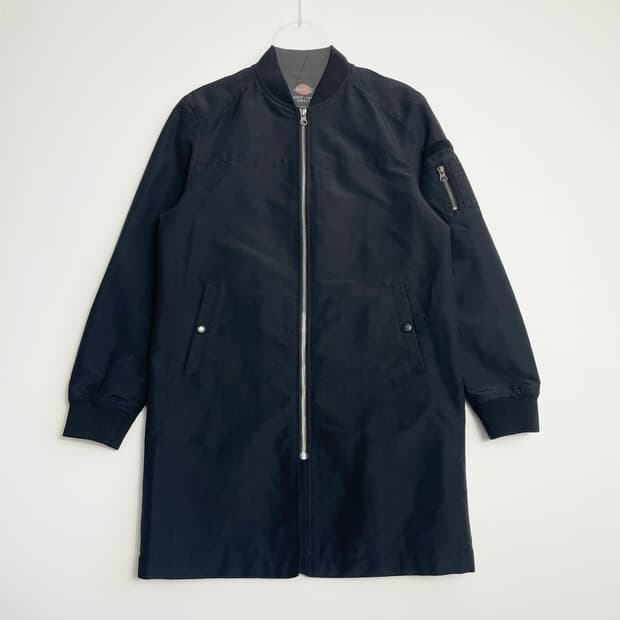 D2 디키즈(Dickies) 블랙 롱 MA-1 항공 점퍼 S사이즈