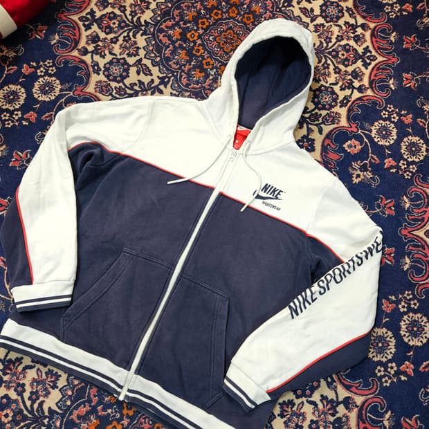 나이키(Nike) 올드스쿨 NSW 레터링 기모 후드집업 L size