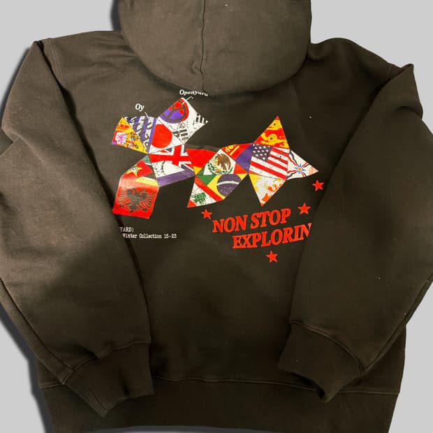 OY globe logo hoodie (오와이 글로브 로고 후드티 블랙)