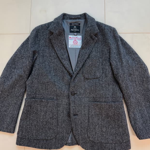 나이젤카본 해리스트위드 헤링본 블레이저 50(105)