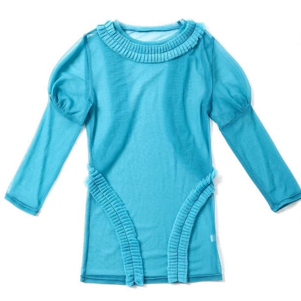 ulilka sanctus pleats top - blue