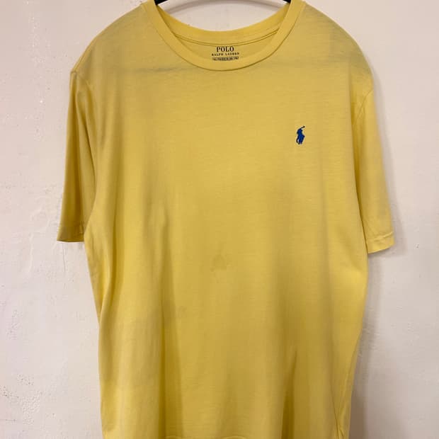 폴로 랄프로렌 옐로우 반팔티 XL
