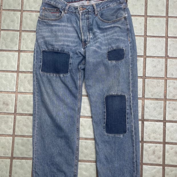 타미힐피거 패치워크 데님 34