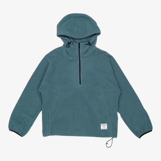 디스이즈네버댓 플리스 후드 풀오버 그린