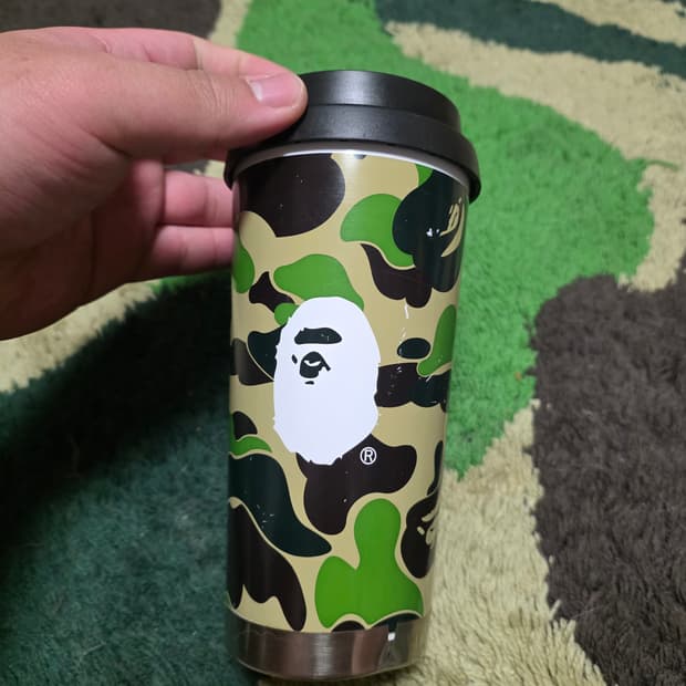 [OS] 베이프 ABC 그린카모스틸 텀블러 370ML