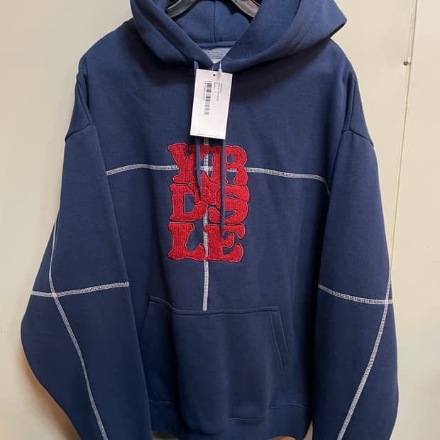 야드세일 자블레즈 블루 기모 후드티(새상품)