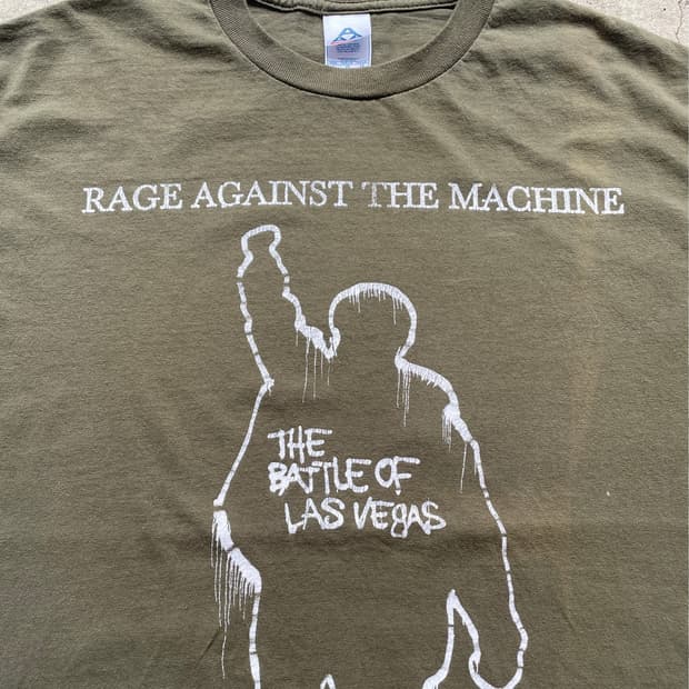 00s Rage Against The Machine 밴드 티셔츠